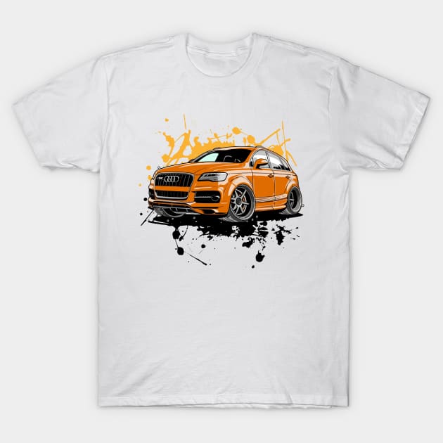 SUV Vehicles in Graffiti Cartoon Style T-Shirt by irfankokabi